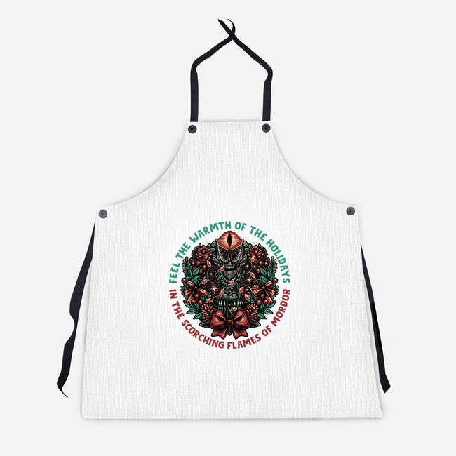 Warmth Of The Holidays-Unisex-Kitchen-Apron-glitchygorilla