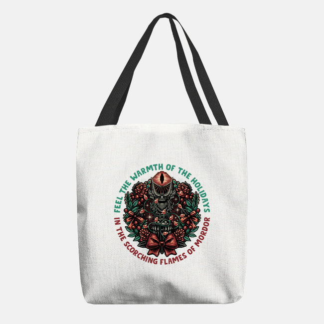 Warmth Of The Holidays-None-Basic Tote-Bag-glitchygorilla