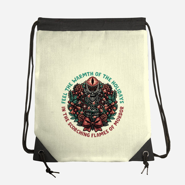 Warmth Of The Holidays-None-Drawstring-Bag-glitchygorilla