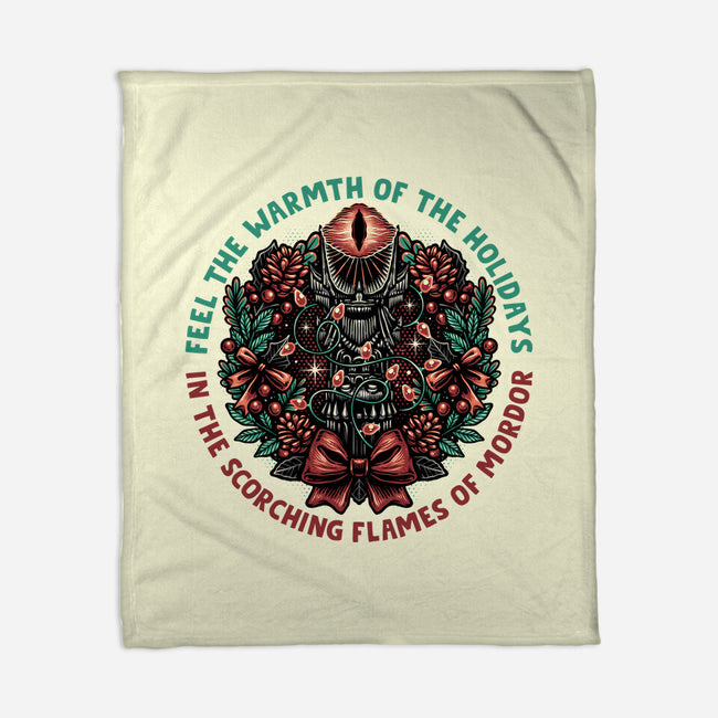 Warmth Of The Holidays-None-Fleece-Blanket-glitchygorilla