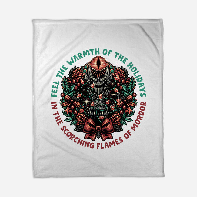 Warmth Of The Holidays-None-Fleece-Blanket-glitchygorilla