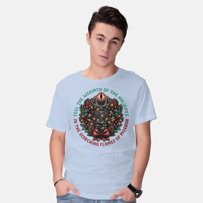 Warmth Of The Holidays-Mens-Basic-Tee-glitchygorilla