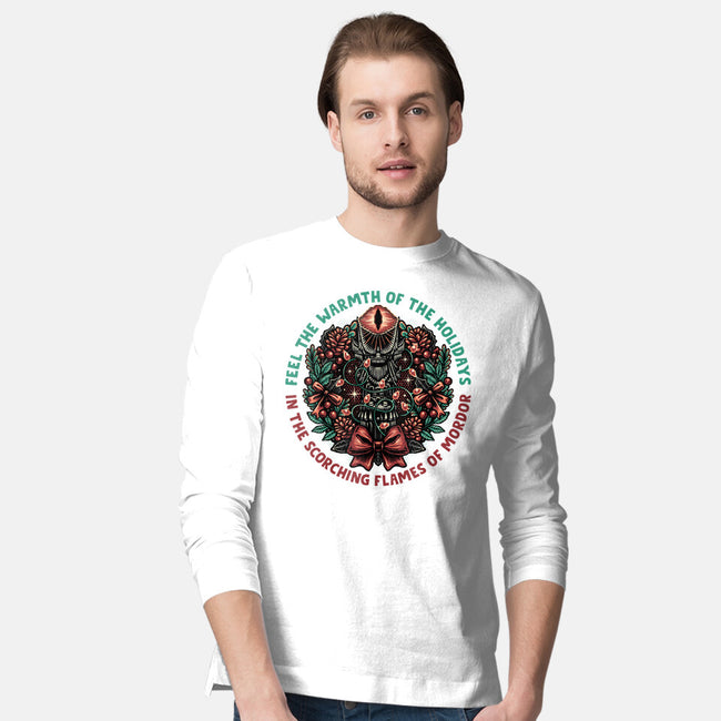 Warmth Of The Holidays-Mens-Long Sleeved-Tee-glitchygorilla