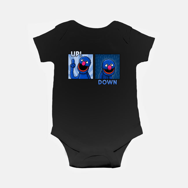 Up And Down-Baby-Basic-Onesie-Raffiti