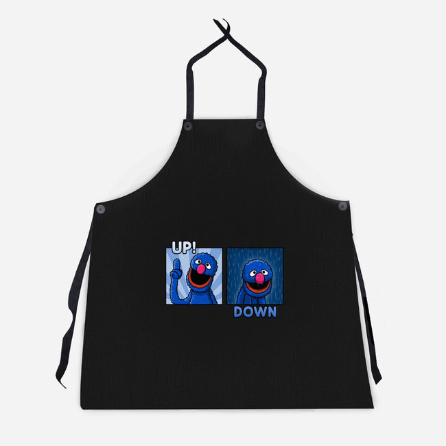 Up And Down-Unisex-Kitchen-Apron-Raffiti