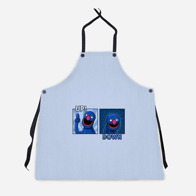 Up And Down-Unisex-Kitchen-Apron-Raffiti
