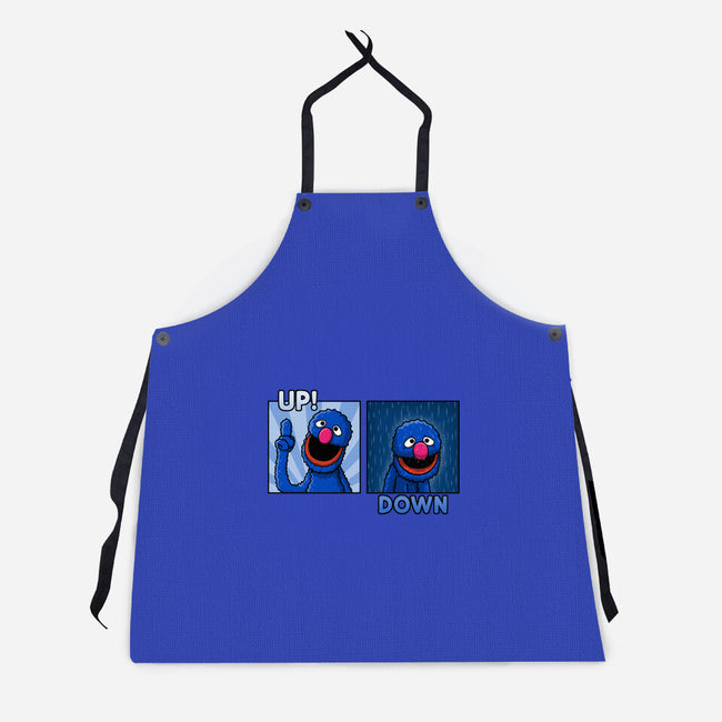 Up And Down-Unisex-Kitchen-Apron-Raffiti