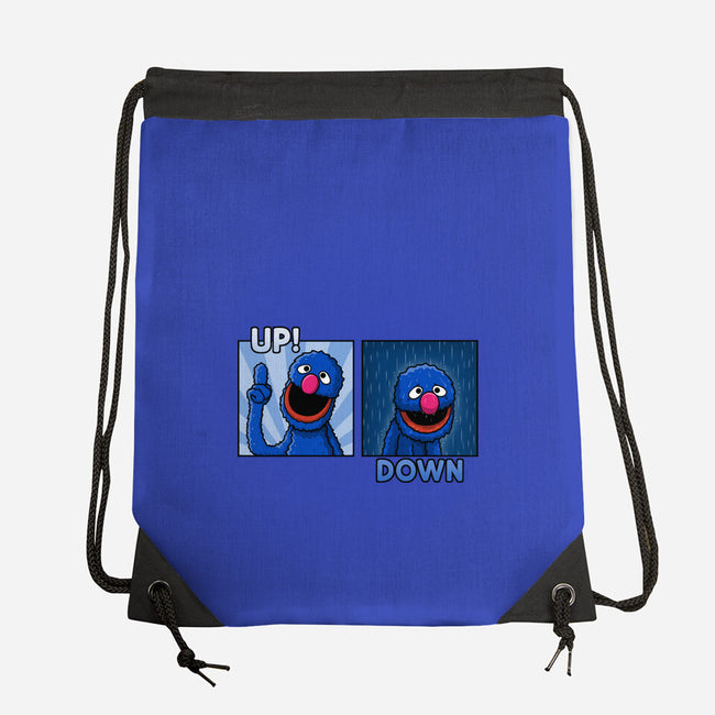Up And Down-None-Drawstring-Bag-Raffiti