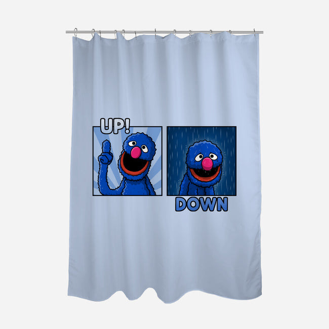 Up And Down-None-Polyester-Shower Curtain-Raffiti