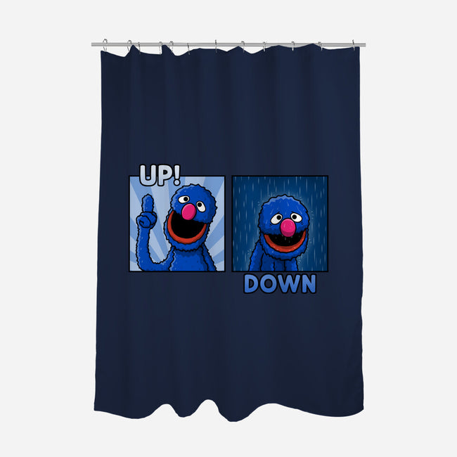 Up And Down-None-Polyester-Shower Curtain-Raffiti