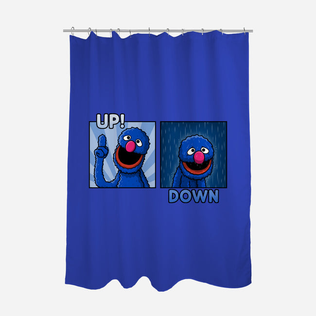 Up And Down-None-Polyester-Shower Curtain-Raffiti
