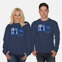 Up And Down-Unisex-Crew Neck-Sweatshirt-Raffiti