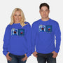 Up And Down-Unisex-Crew Neck-Sweatshirt-Raffiti