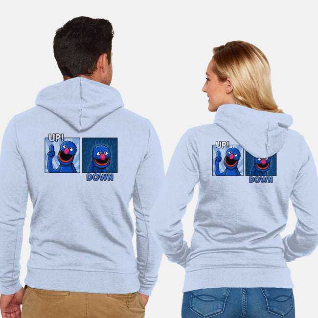 Up And Down-Unisex-Zip-Up-Sweatshirt-Raffiti