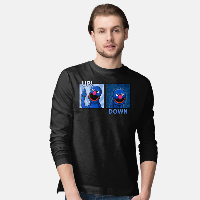 Up And Down-Mens-Long Sleeved-Tee-Raffiti