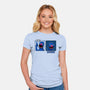 Up And Down-Womens-Fitted-Tee-Raffiti