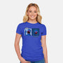 Up And Down-Womens-Fitted-Tee-Raffiti
