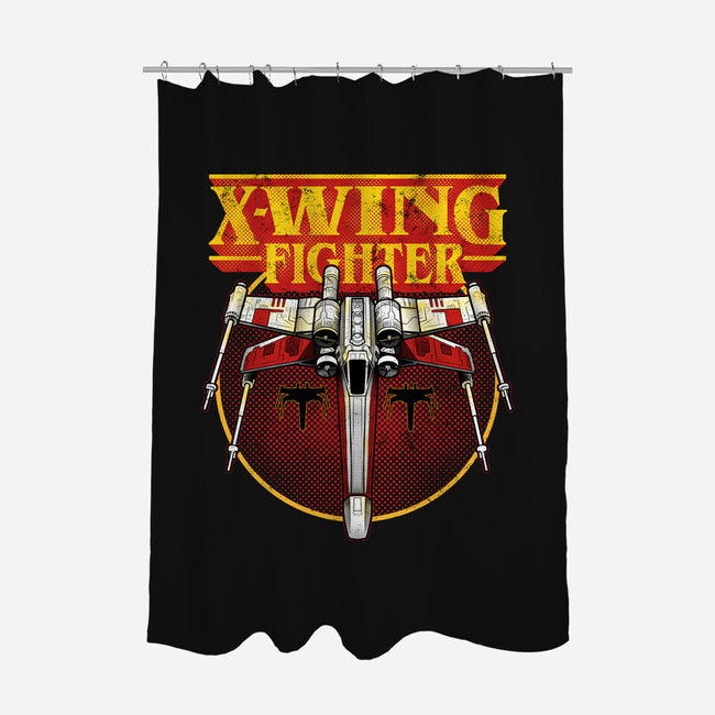 The Red-Space Punisher-None-Polyester-Shower Curtain-Astrobot Invention