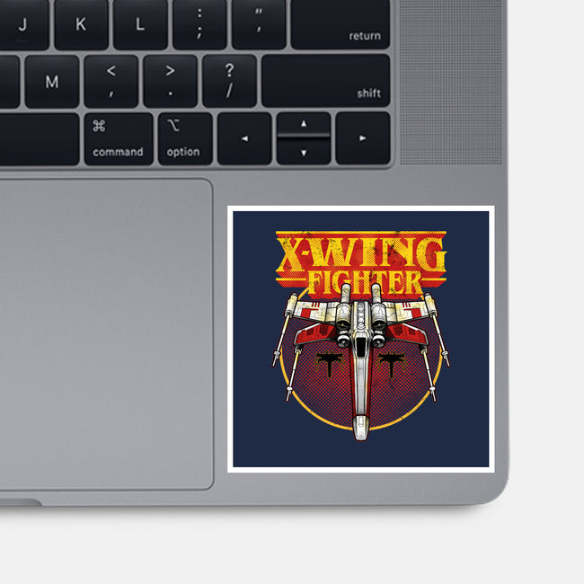 The Red-Space Punisher-None-Glossy-Sticker-Astrobot Invention