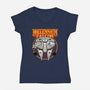 The Smuggler King Of Hyperspace-Womens-V-Neck-Tee-Astrobot Invention