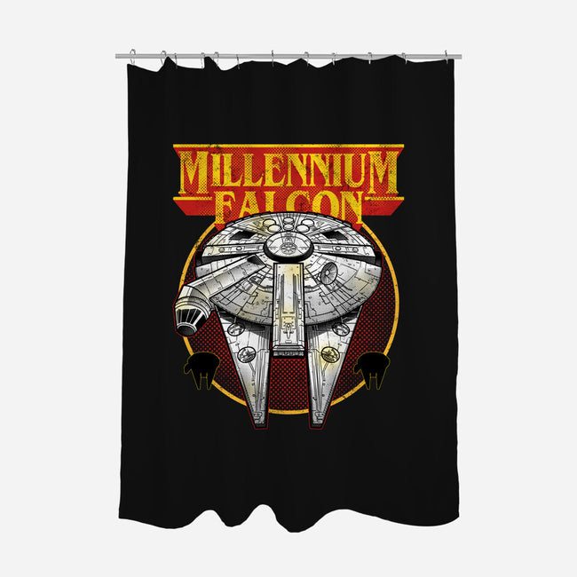 The Smuggler King Of Hyperspace-None-Polyester-Shower Curtain-Astrobot Invention