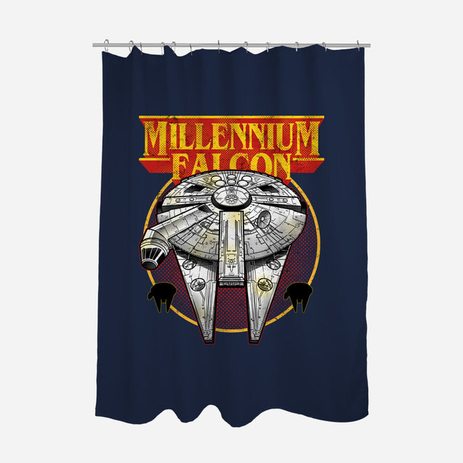 The Smuggler King Of Hyperspace-None-Polyester-Shower Curtain-Astrobot Invention