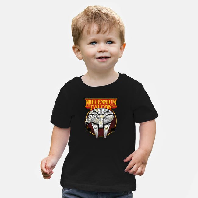 The Smuggler King Of Hyperspace-Baby-Basic-Tee-Astrobot Invention