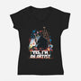 My Cat Is An Artist-Womens-V-Neck-Tee-zascanauta