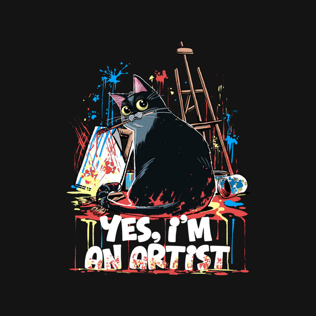 My Cat Is An Artist-Youth-Basic-Tee-zascanauta