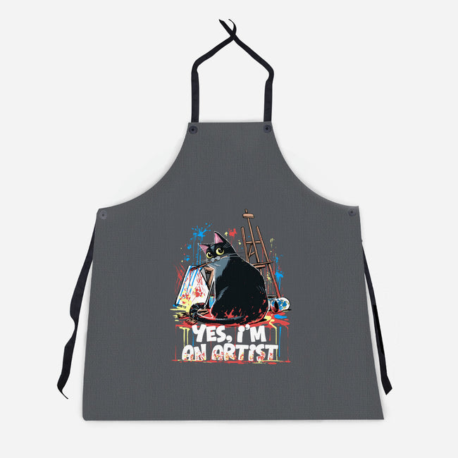 My Cat Is An Artist-Unisex-Kitchen-Apron-zascanauta
