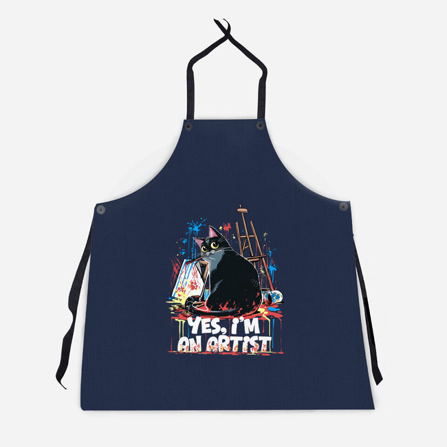 My Cat Is An Artist-Unisex-Kitchen-Apron-zascanauta
