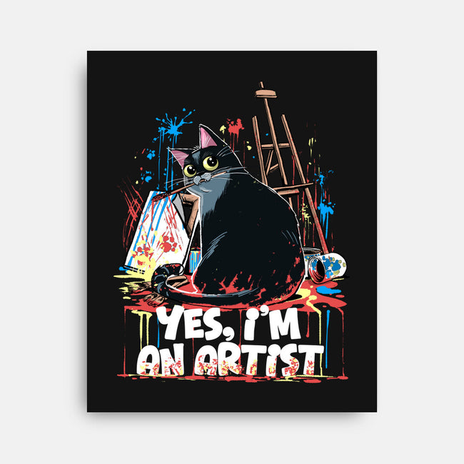 My Cat Is An Artist-None-Stretched-Canvas-zascanauta