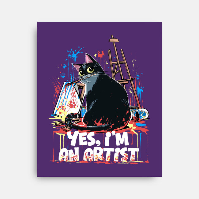 My Cat Is An Artist-None-Stretched-Canvas-zascanauta