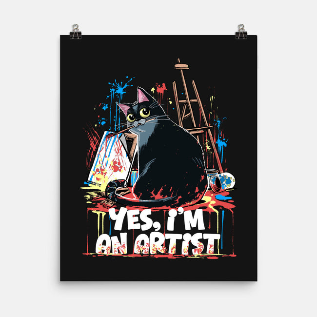 My Cat Is An Artist-None-Matte-Poster-zascanauta