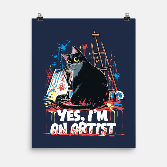My Cat Is An Artist-None-Matte-Poster-zascanauta