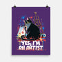 My Cat Is An Artist-None-Matte-Poster-zascanauta