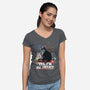 My Cat Is An Artist-Womens-V-Neck-Tee-zascanauta