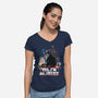 My Cat Is An Artist-Womens-V-Neck-Tee-zascanauta