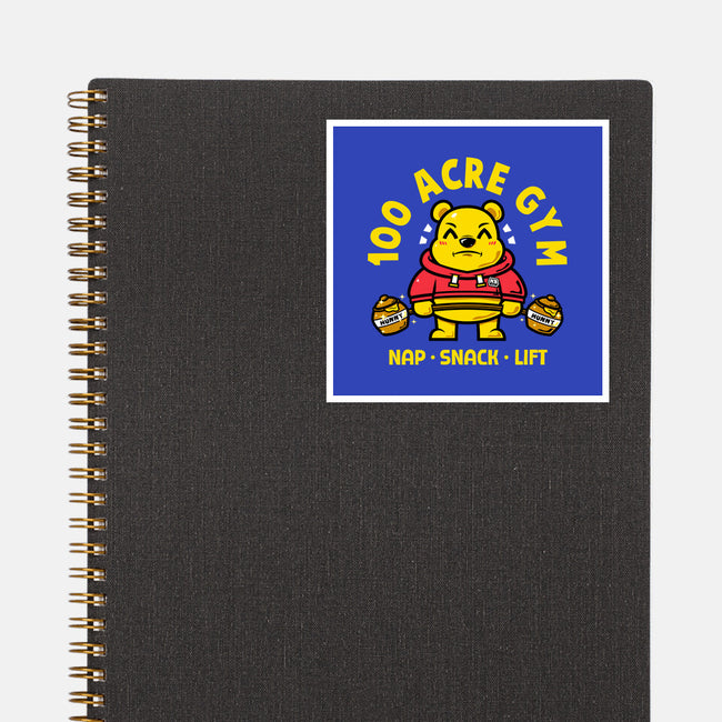 100 Acre Gym-None-Glossy-Sticker-krisren28