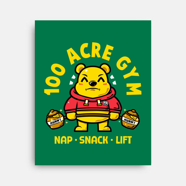 100 Acre Gym-None-Stretched-Canvas-krisren28