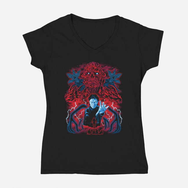Odd Realities-Womens-V-Neck-Tee-zybbhorn