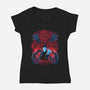 Odd Realities-Womens-V-Neck-Tee-zybbhorn
