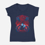 Odd Realities-Womens-V-Neck-Tee-zybbhorn