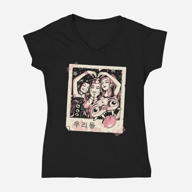 Forever Weird-Womens-V-Neck-Tee-Arigatees