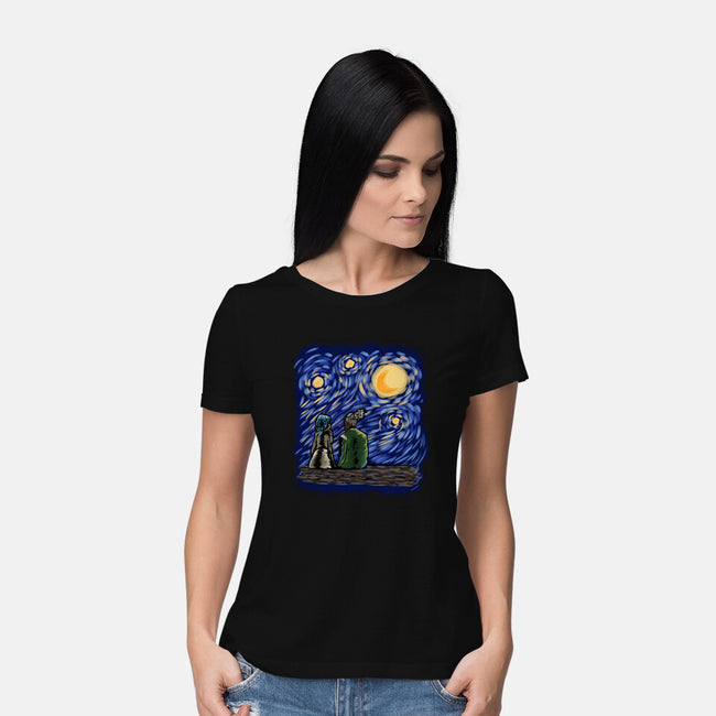 Teenage Night-Womens-Basic-Tee-nickzzarto