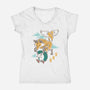 Animal Co-Op-Womens-V-Neck-Tee-Henrique Torres