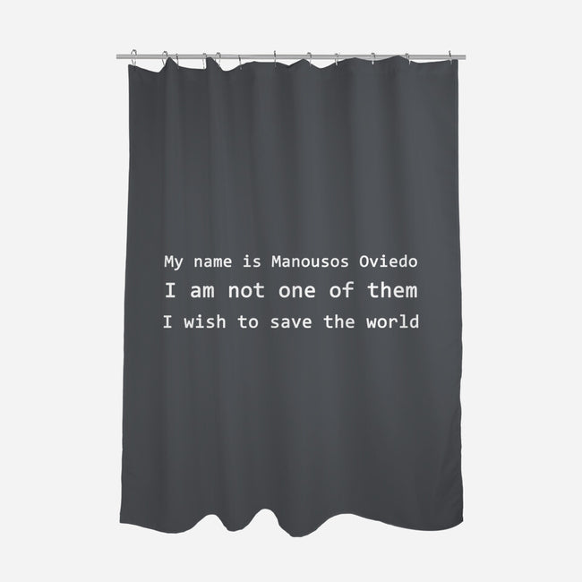 Not One Of Them-None-Polyester-Shower Curtain-NMdesign