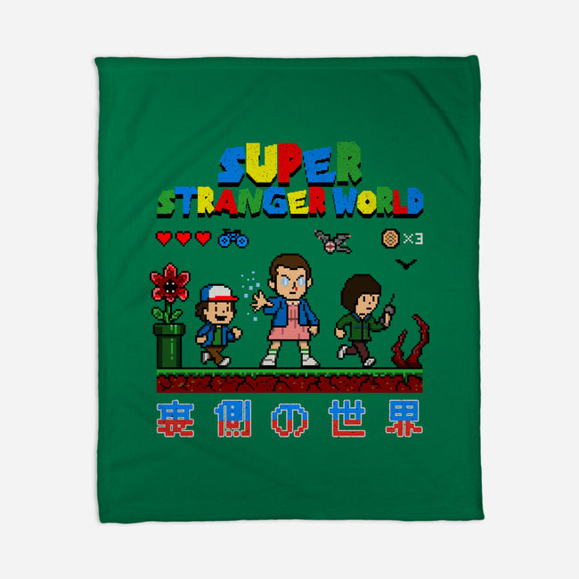 Super Stranger World-None-Fleece-Blanket-NMdesign