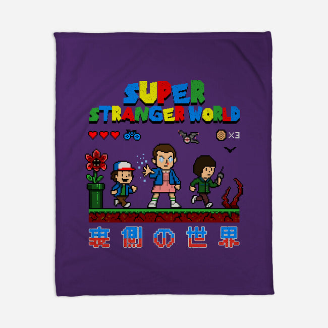 Super Stranger World-None-Fleece-Blanket-NMdesign