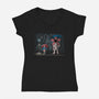 My Stranger Neighbor-Womens-V-Neck-Tee-NMdesign